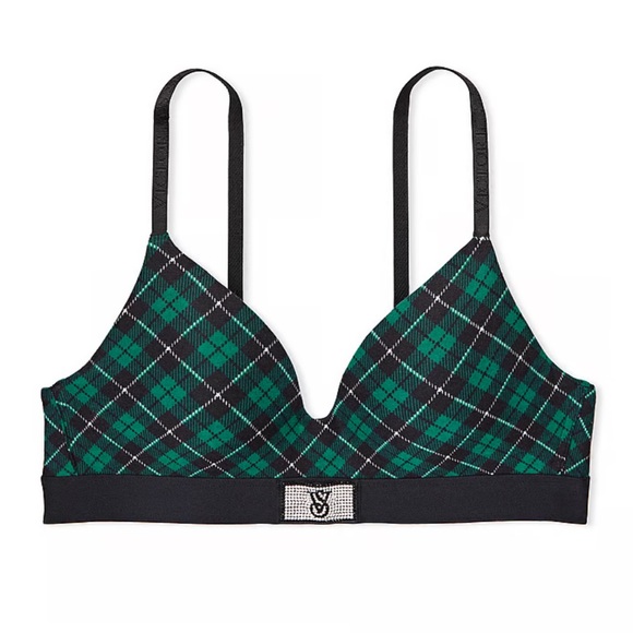Wireless flannel bra with VS shine logo - Picture 3 of 3